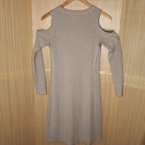 Sol Angeles Womens Cold Shoulder Long Sleeve Raw Hem Dress XS - Picture 2 of 7